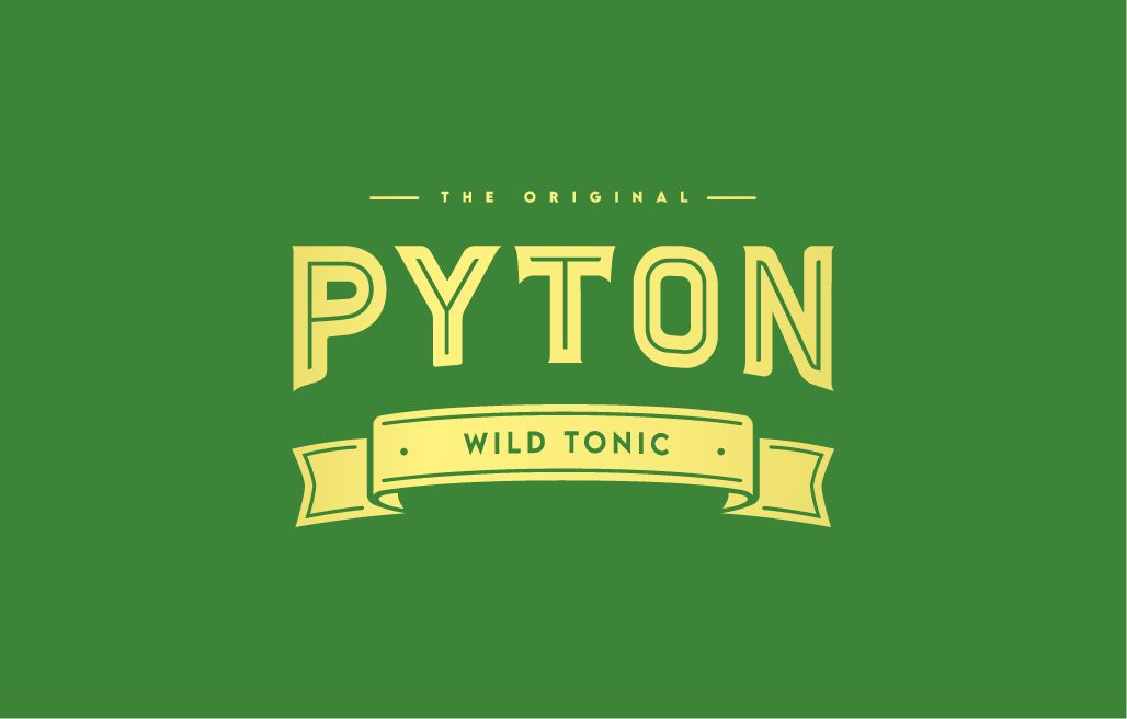 Brand Design Logodesign für Getränkehersteller Pyton Beer