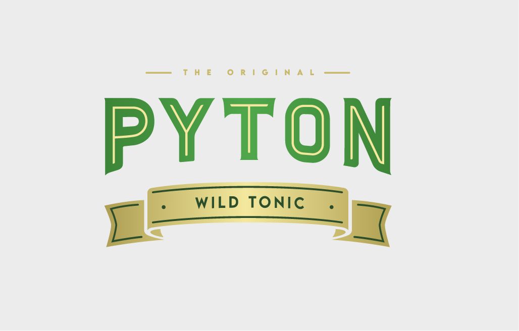 Brand Design Logodesign für Getränkehersteller Pyton Beer