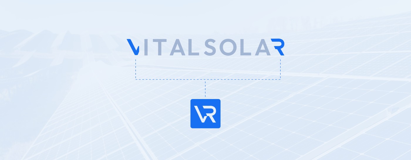 Logo Konzept für Photovoltaik Verkauf und Installation Vitalsolar