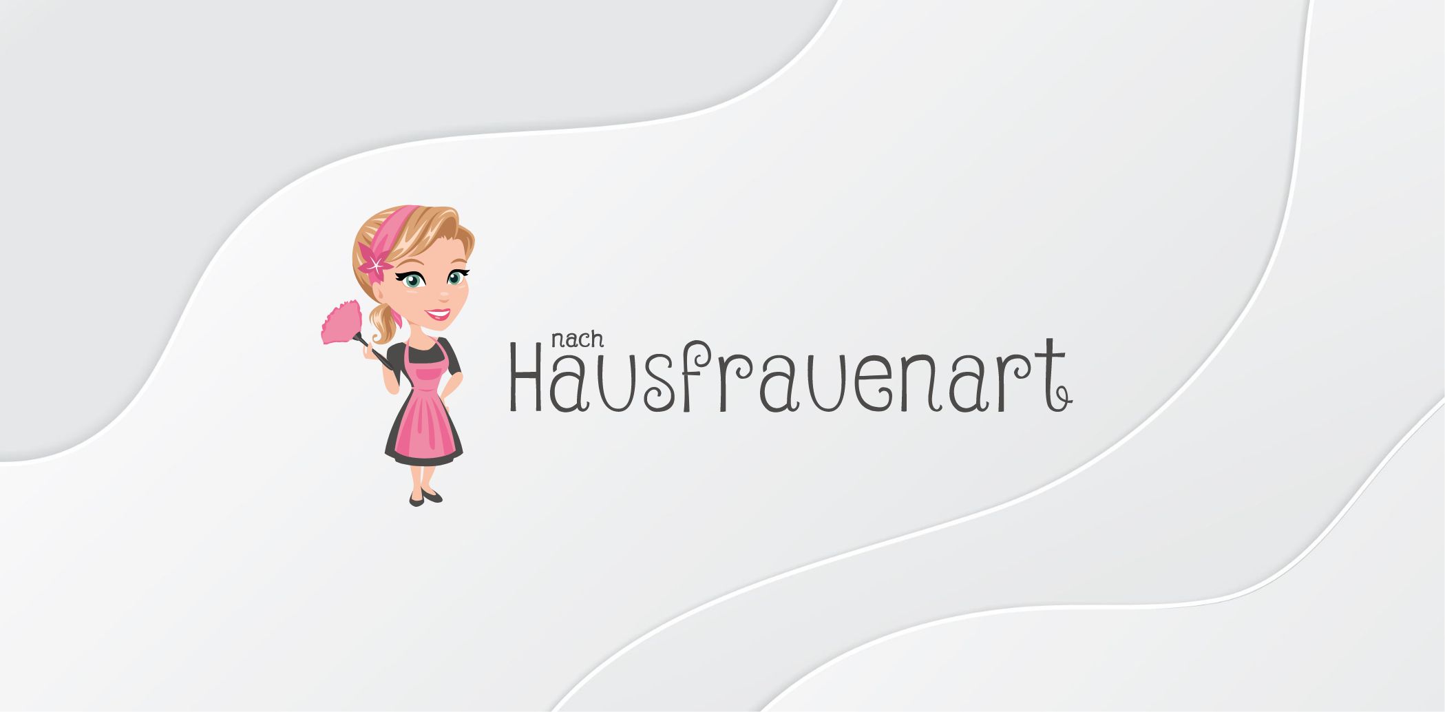 Logodesign für Gebäudereinigung und Haushaltshilfe - Nach Hausfrauenart